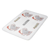 クリスマスエレファントバスルーム バスマット (アングル)