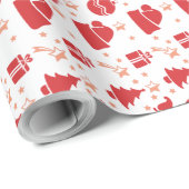 クリスマスエレメントイラストレーション ラッピングペーパー (ロールコーナー)