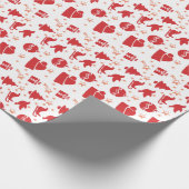 クリスマスエレメントイラストレーション ラッピングペーパー (角)