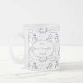 クリスマスエレメントウィンター雪だるまスケッチマグカップ フロストグラスマグカップ (左)