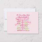 クリスマスエレメントクリスマスパーティー 出欠カード (裏面)