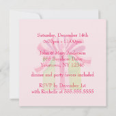 クリスマスエレメントクリスマスパーティー 招待状 (裏面)