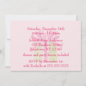 クリスマスエレメントクリスマスパーティー 招待状 (裏面)