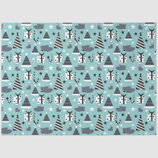 クリスマスエレメントティッシュペーパー 薄葉紙 (正面)