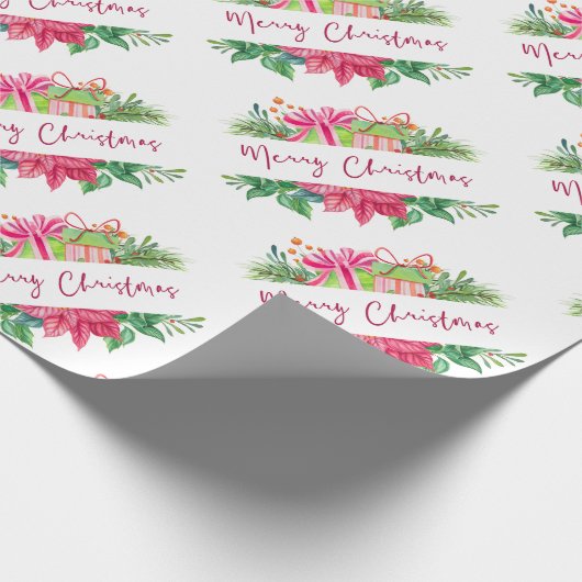 クリスマスエレメントメリークリスマスラッピング紙 ラッピングペーパー (角)