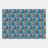 クリスマスエレメントラッピング紙シート ラッピングペーパーシート (正面3)