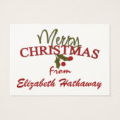 クリスマスエンクロージャカード/ラベル- SRF (裏面)