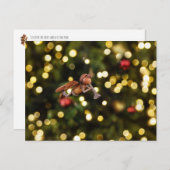 クリスマスエンジェルとしてのアコーン小妖精や小人 – クリスマス ポストカード (正面/裏面)