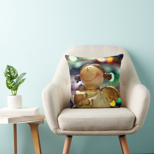 クリスマスエンジェルとカラーライト装飾用クッション クッション (椅子)