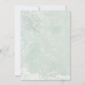 クリスマスエンジェルとホリー赤ちゃんシャワー招待状 招待状 (裏面)