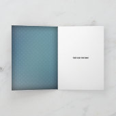 クリスマスエンジェルとリース シーズンカード (内部)