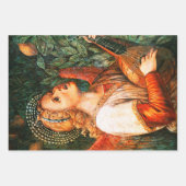 クリスマスエンジェルを作る音楽 ラッピングペーパーシート (正面)