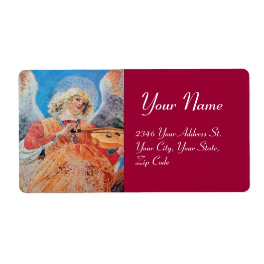 クリスマスエンジェルを作る音楽 ラベル (正面)