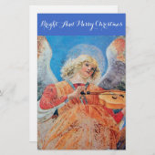 クリスマスエンジェルを作る音楽 便箋 (正面/裏面)