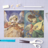 クリスマスエンジェルを作る音楽 薄葉紙 (クラフト)