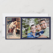 クリスマスエンジェルウィズディアーフォトカード シーズンカード (正面)