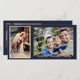 クリスマスエンジェルウィズディアーフォトカード シーズンカード