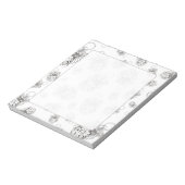 クリスマスエンジェルオブピースホリデーコラージパターン ノートパッド (回転)