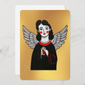 クリスマスエンジェルカード (正面/裏面)