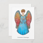 クリスマスエンジェルカード (正面/裏面)