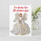 クリスマスエンジェルカード 招待状 (スタンド正面)