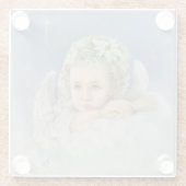 クリスマスエンジェルガラスのコースター ガラスコースター (裏面)