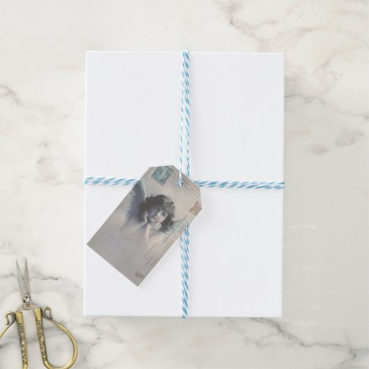 クリスマスエンジェルギフトラベル ギフトタグ (より糸付き)