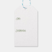 クリスマスエンジェルギフトラベル ギフトタグ (裏面)