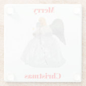 クリスマスエンジェルコースター ガラスコースター (裏面)