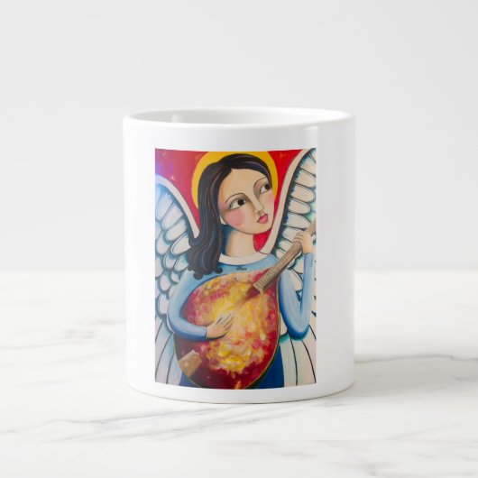 クリスマスエンジェルコーヒーマグ ジャンボコーヒーマグカップ (正面)