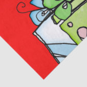 クリスマスエンジェルサンタエンジェルティッシュペーパーレッド 薄葉紙 (詳細)