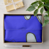 クリスマスエンジェルサンタティッシュペーパーブルー 薄葉紙 (ギフト)