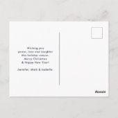 クリスマスエンジェルシェパードと羊の休日 ポストカード (裏面)