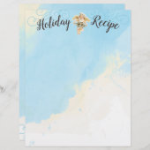 クリスマスエンジェルシェフの休日レシピ文具 (正面/裏面)