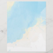 クリスマスエンジェルシェフケーキのホリデーメニューのレターヘッド (裏面)