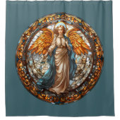 クリスマスエンジェルシャワーカーテン シャワーカーテン (正面)
