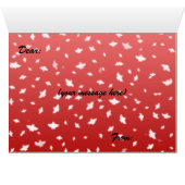 クリスマスエンジェルスのグリーティングカード (内部横(下))