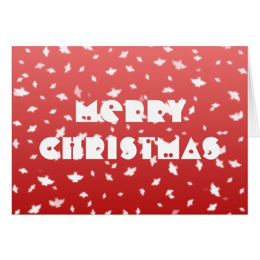 クリスマスエンジェルスのグリーティングカード (正面横)