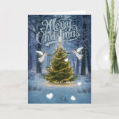 クリスマスエンジェルスのグリーティングカード カード (正面)