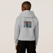 クリスマスエンジェルズウィズトランペットフード付きスウェットシャツ (裏面フル)