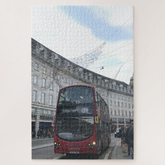 クリスマスエンジェルズオンリージェント通り，ロンドンUK ジグソーパズル (縦)