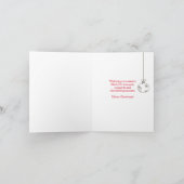 クリスマスエンジェルズグリーティング カード (内部)