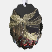 クリスマスエンジェルズリージェント通りロンドンイングランドUK オーナメントカード (左)