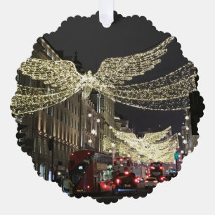 クリスマスエンジェルズリージェント通りロンドンイングランドUK オーナメントカード