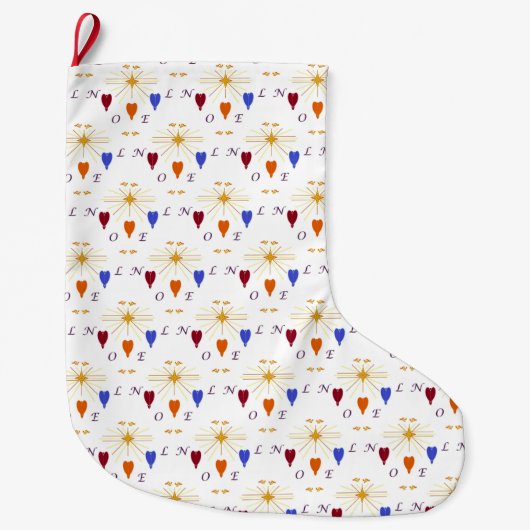 クリスマスエンジェルズンスターノエル ラージクリスマスストッキング (正面)