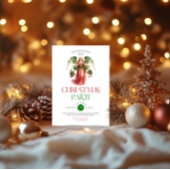 クリスマスエンジェルタイポグラフィクリスマスパーティーイン 招待状