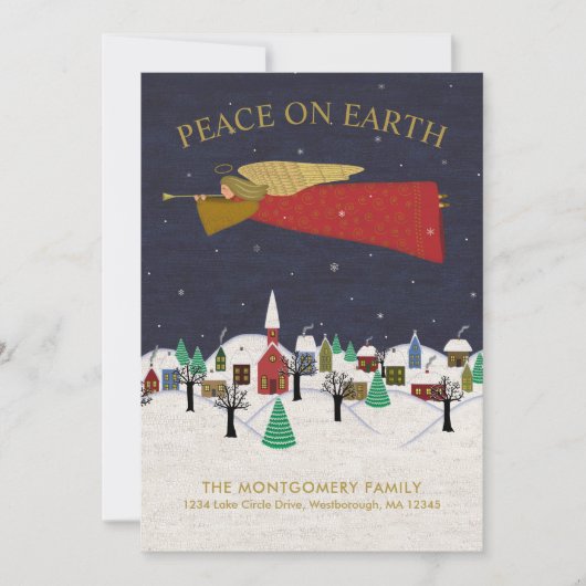 クリスマスエンジェルタウンフォークアートホリデームービング 案内状 (正面)