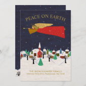 クリスマスエンジェルタウンフォークアートホリデームービング 案内状 (正面/裏面)