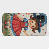 クリスマスエンジェルチャイルドギフト電話ケースiPhone Case-Mate iPhoneケース (裏面(横))