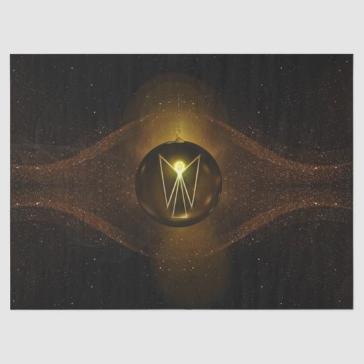 クリスマスエンジェルティッシュペーパー 薄葉紙 (正面)